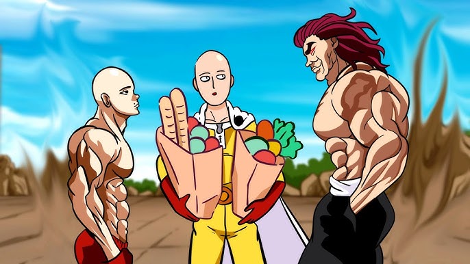 Baki e Yujiro conhecem Saitama!![Fan Animation] Dublado🇧🇷 