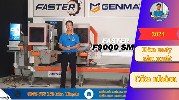 Dàn máy sản xuất cửa nhôm cao cấp | máy cắt nhôm 2 đầu 2024