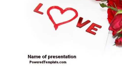 Love PowerPoint Template by PoweredTemplate.com