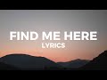 Sherwin Gardner - Find Me Here (Lyrics) something good gonna happen this year