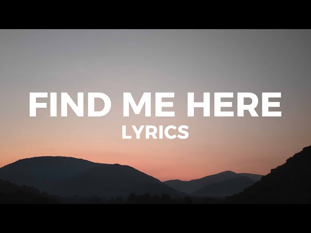 Sherwin Gardner - Find Me Here (Lyrics) something good gonna happen this year class=