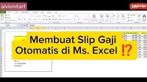 Slip Gaji Otomatis di Ms. Excel⁉️ Bagaimana Caranya ⁉️