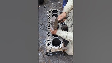 cylinder sleeve removing #shorts #engine #mechanic #workshop #viralshorts #short #viral #trending