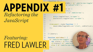 Refactoring Javascript with Fred Lawler (Design + Code Series Appendix)