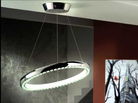 Lámparas techo modernas Ãmbar muebles youtube Lampara techo salon