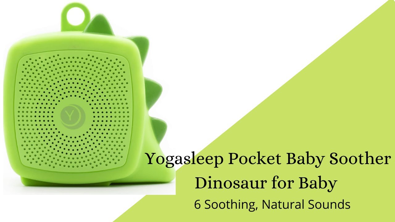 Yogasleep Pocket Baby Soother Sound Soother Baby Green Dinosaur 