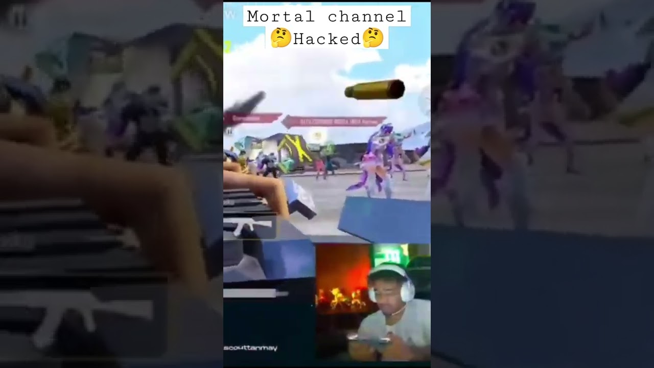 Scout reaction on Mortal Channel hacked🤔😱😨Mortal channel hacked