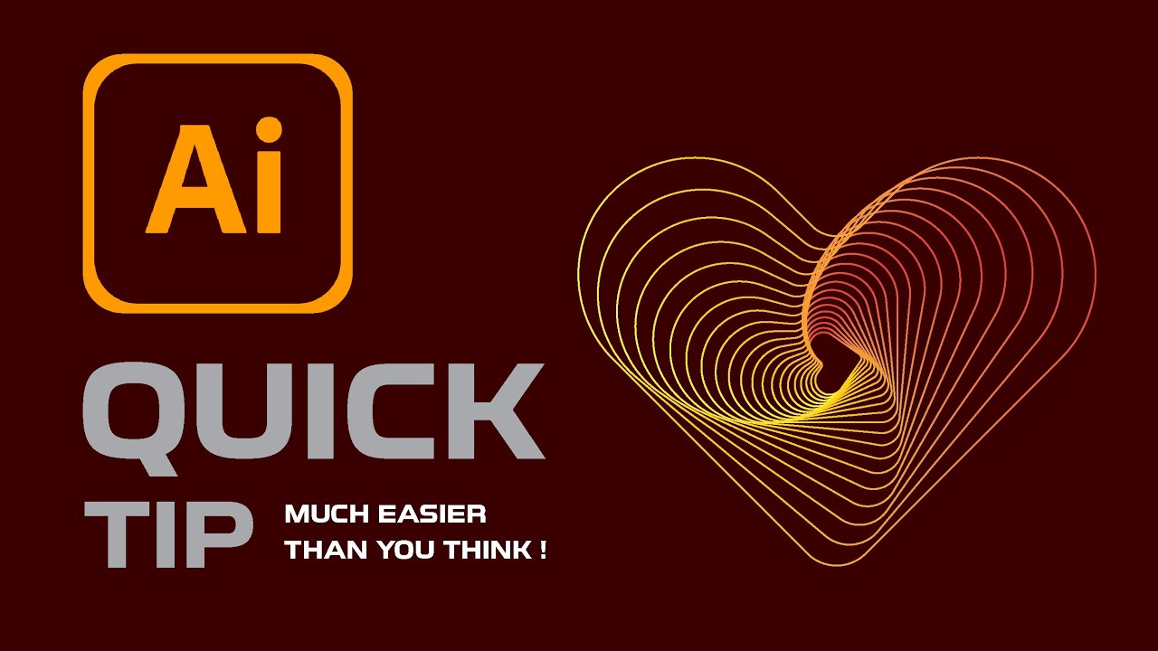 Stunning Heart Design in Seconds   I   Adobe Illustrator Tips & Tricks