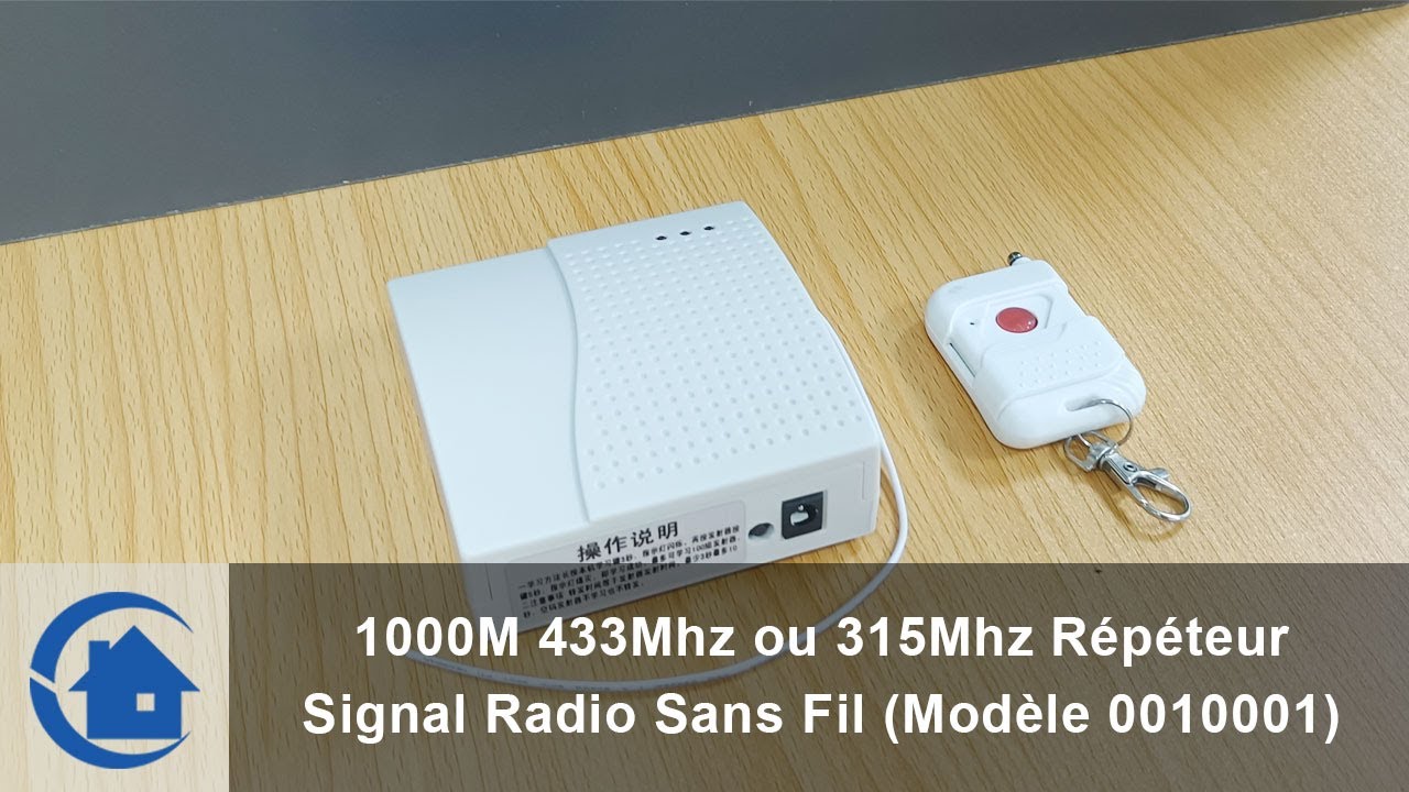 Amplificateur Signal d'Alarme , Radio Fréquence 433mhz