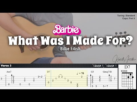 What Was I Made For? - Billie Eilish | Fingerstyle Guitar