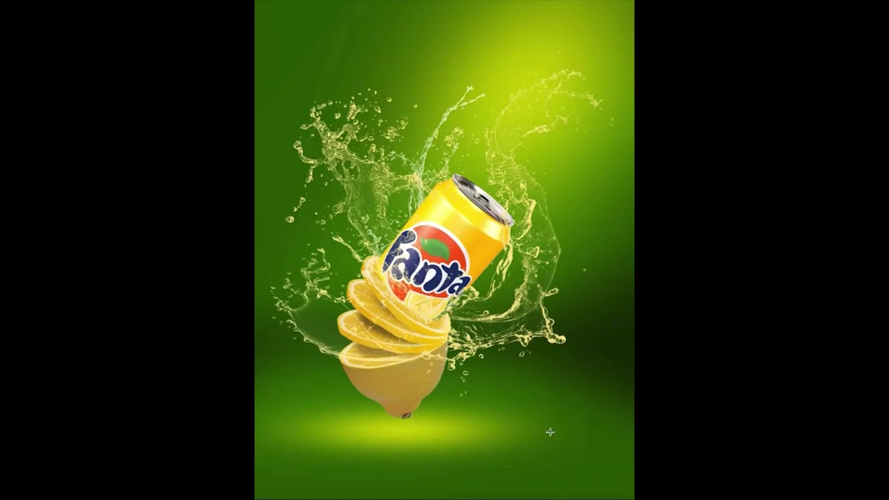 Бесплатный урок по фотошопу - Рекламная графика "ФАНТА" - YouTube