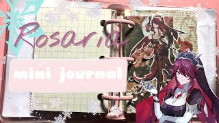 🌹 ASMR | Rosaria Genshin Impact mini journal 🌹