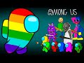 Giant Rainbow Among Us VS Zombie (Bonnie, Granny, Baldi, Huggy Kissy) 어몽어스 VS 좀비 애니메이션