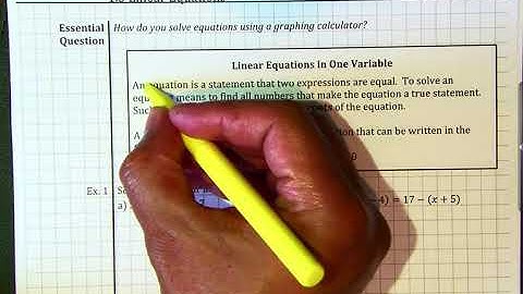 PreCalc 1.5 Linear Equations