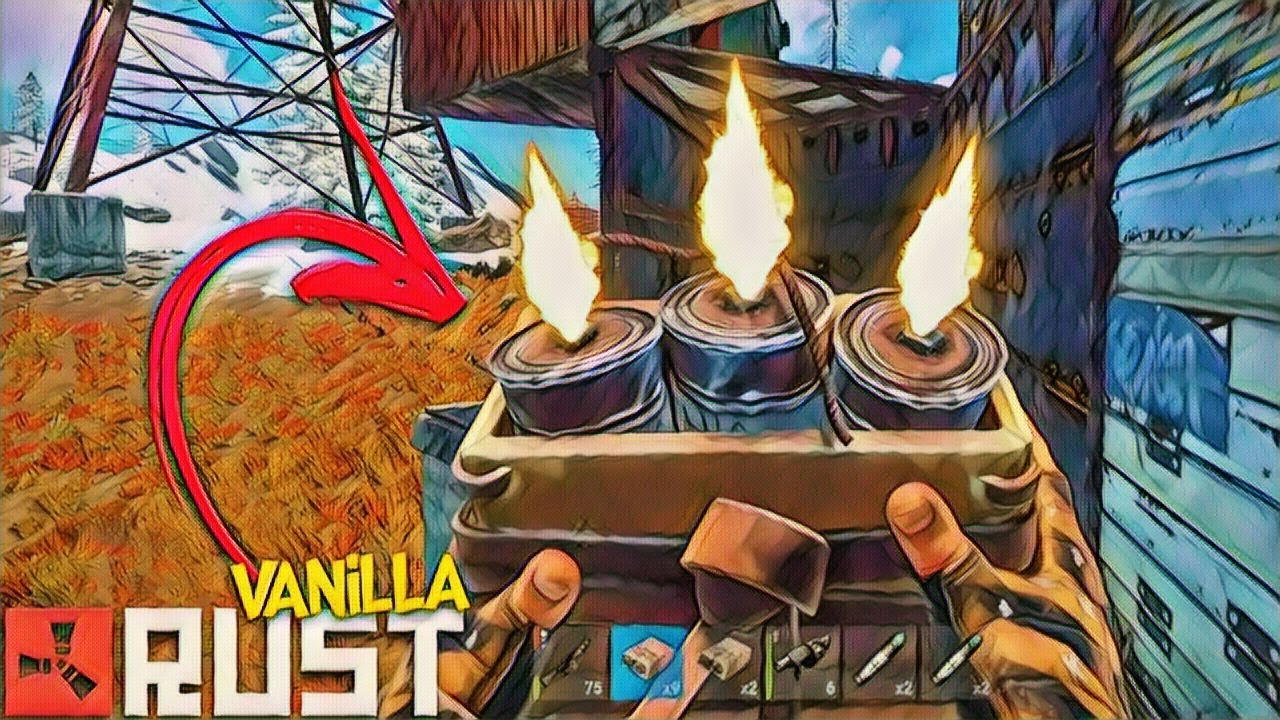 RUST VANILLA 🤖 BUNKER BLINDADO x EXPLOSIVO DE SACOLA - YouTube