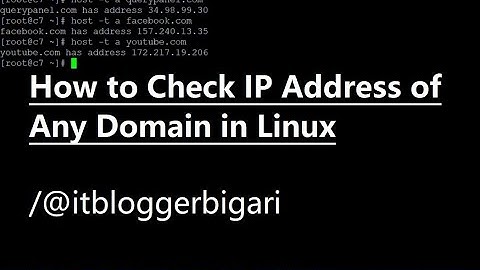 How to Check IP Address of Any Domain in Linux #linux #ipaddress