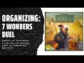 Organizing 7 Wonders Duel (Fully Sleeved, All Expansions, Metal Coins)  SideGame LLC - YouTube