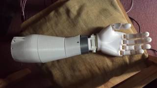 InMoov left hand and forearm