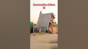 Construction failure ❌ #structure #failure #wrong #ytshorts #construction #mistakes #shortsviral