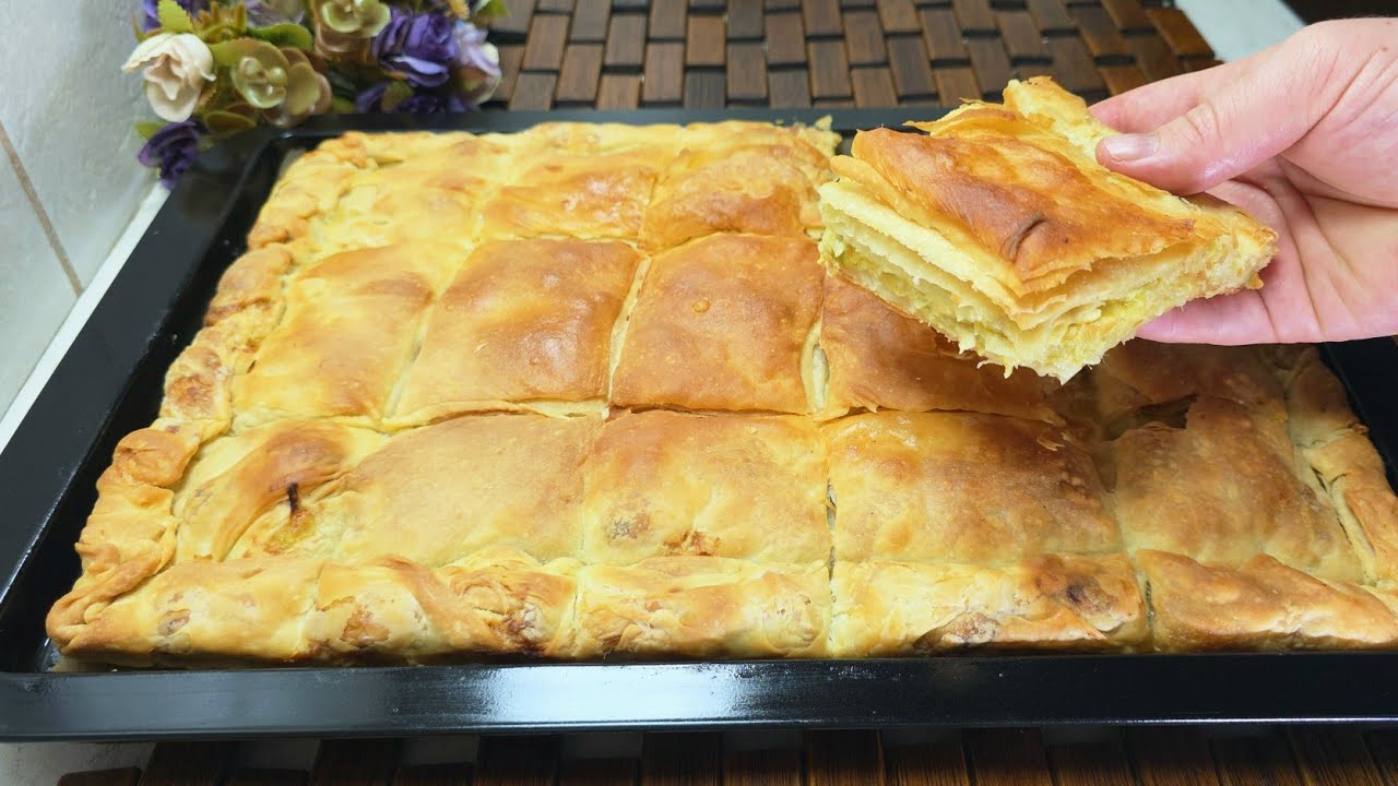 BYREK ME PRESH💯me 2 petë qe ndahet fletë fletë🤩Metoda më e lehtë që e bënë çdokush