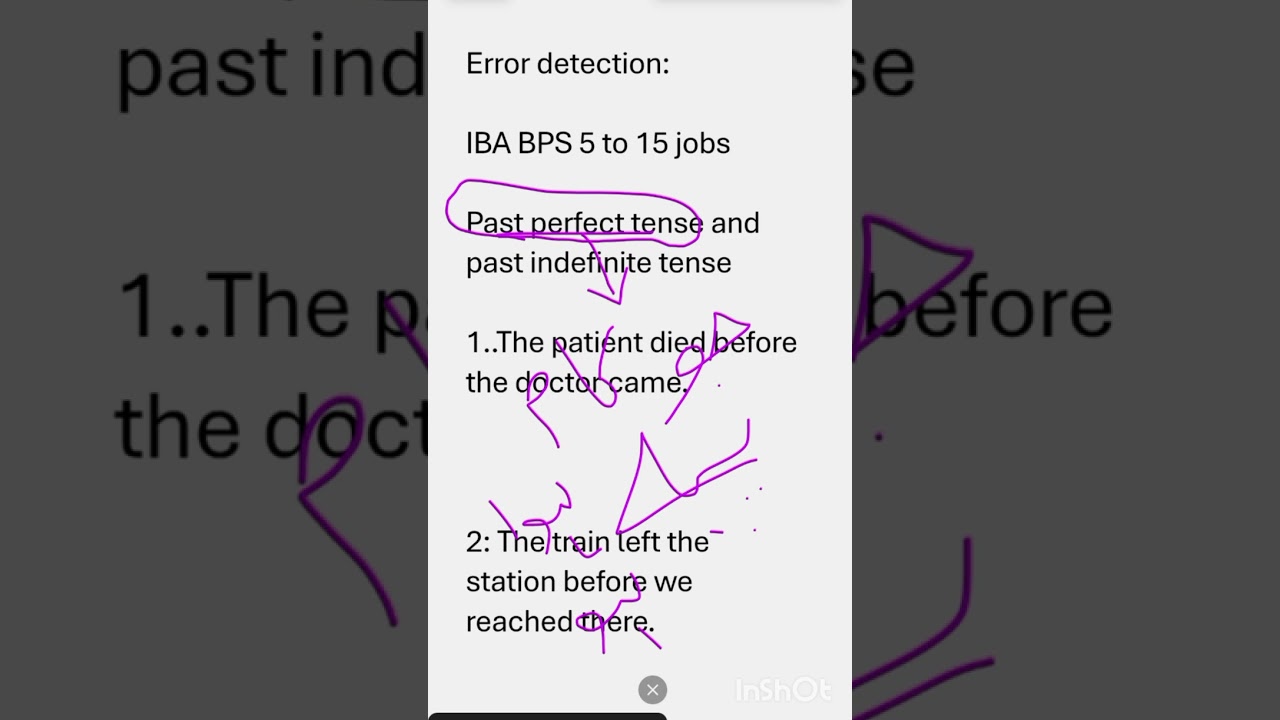 Error detection| English| BPS 5 to 15 jobs preparation 