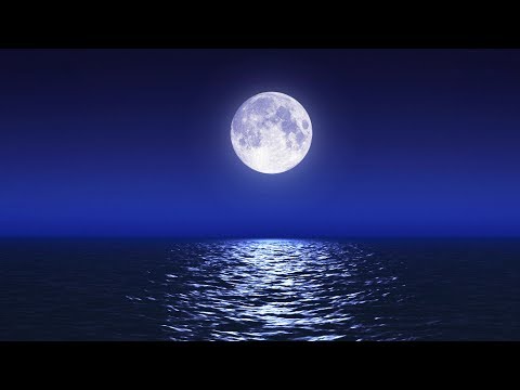 Einschlafmusik Mit Entspannend Meer und Mond Nachtlandschaft - Entspannungsmusik