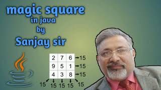 Matrix in Java | DDA | magic square | WONDROUS square | isc | BSC | BCA | BTech | class 11 | class12