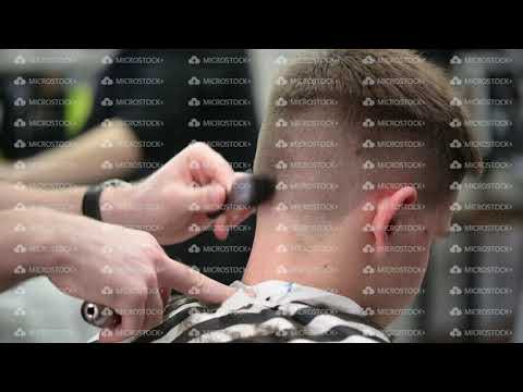 Young man's haircut