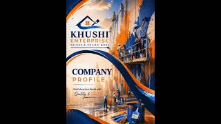 Painting Contractor Company Profile Design 🔥 Professional Business Profile for Painters