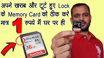 How to fix broken sd card lock switch | How to Fix an SD Card with a Missing Lock Switch
