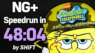 SpongeBob SquarePants: Battle for Bikini Bottom NG+ Speedrun in 48:04 (WR on 7/18/2018)