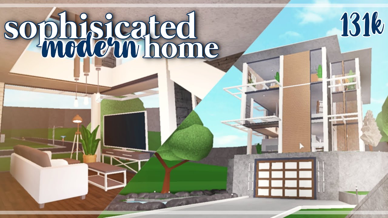Sophisticated Modern Home 131k Bloxburg YouTube