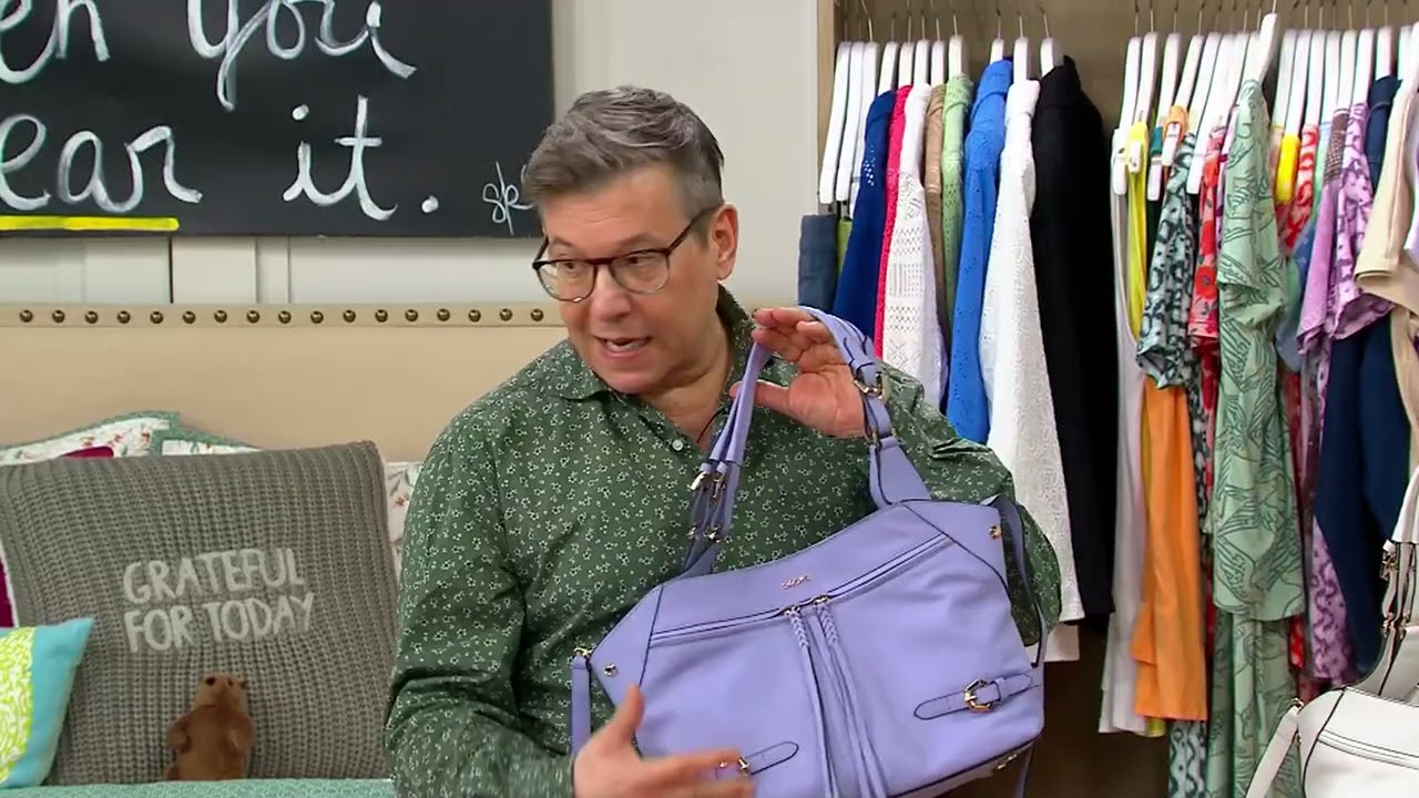 LODIS Leather Nikki Satchel on QVC