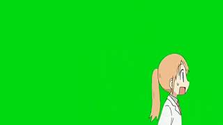 Shinonome Hakase Confused - Green Screen Anime