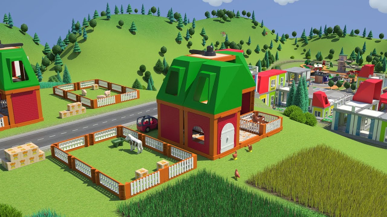 Lidl Playtive Junior Produktvisualisierung Holzspielzeug Wohnhaus Bauernhof Supermarkt Youtube