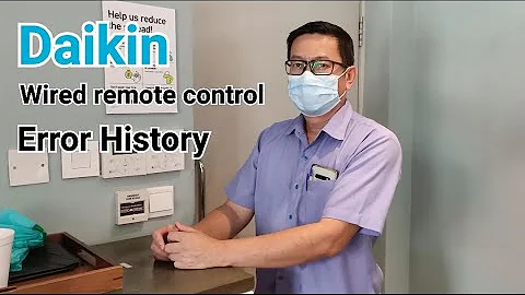 Daikin | How to check Error History |wire remote control(BRC1E63)