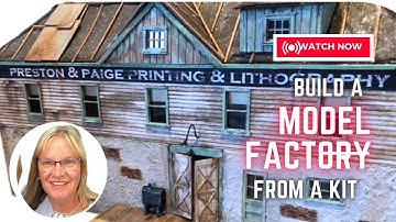 Build an amazing model factory #diorama from wood for your model railway using a kit
