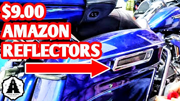 Saddlebag Reflectors Smoked Latch Inserts