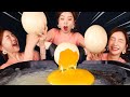 RUS SUB)расти страус яйцо🥚Big Ostrich Egg ASMR Mukbang realsound eatingsound eatingshow Ssoyoung