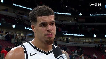 Michael Porter Jr. and Meghan Triplett after Nets defeat Bulls