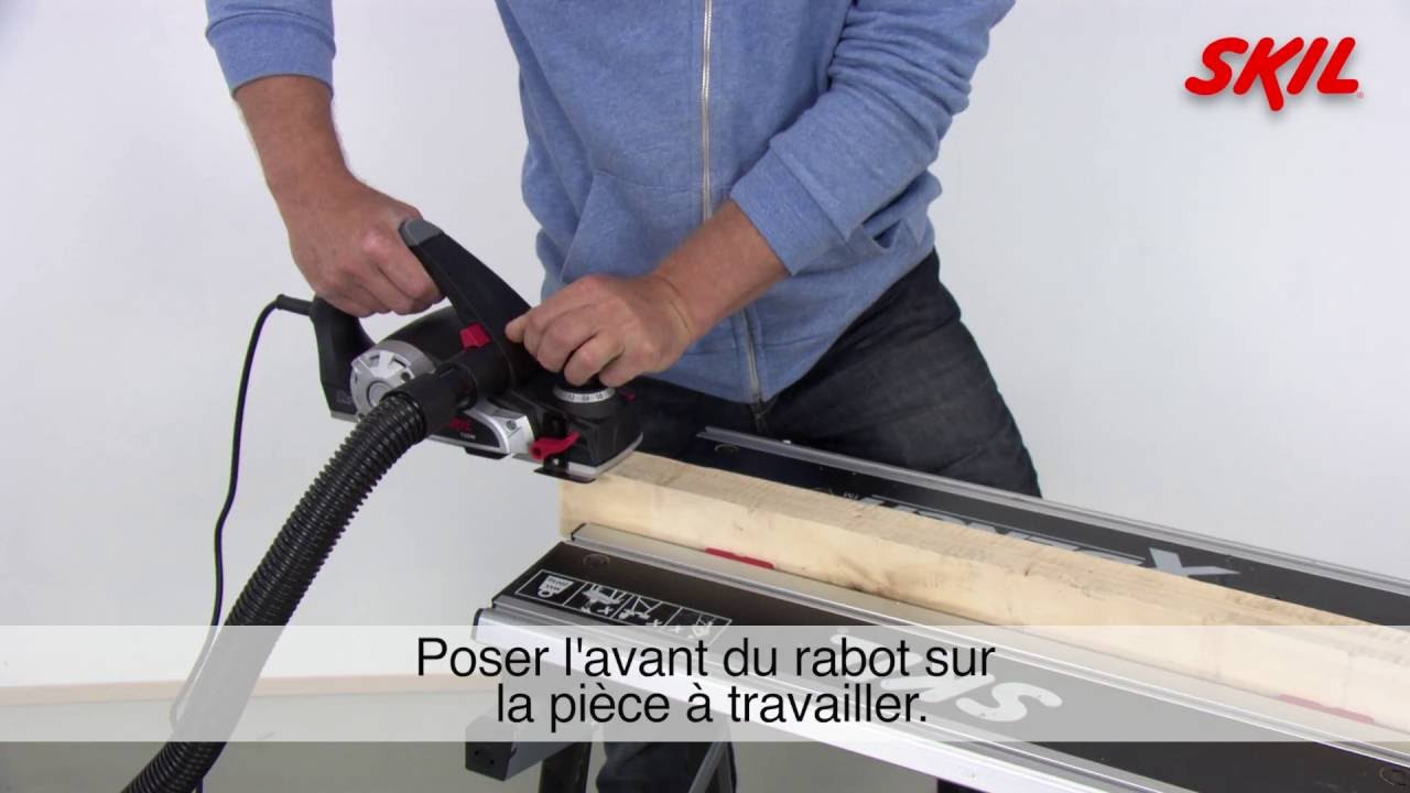 Utilisation d'un rabot électrique 