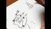 簡単 ほっこりするトトロの書き方 How To Draw Totoro On Whiteboard Youtube