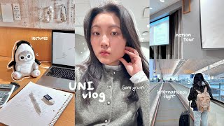 FIRST day of class vlog 📓 start of spring semester, lectures, getting organized, flying back to uni