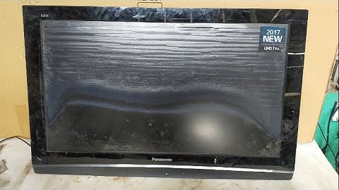 HOW TO FIX SCREEN BURN On Panasonic LCD TV Model TX-37LX80M