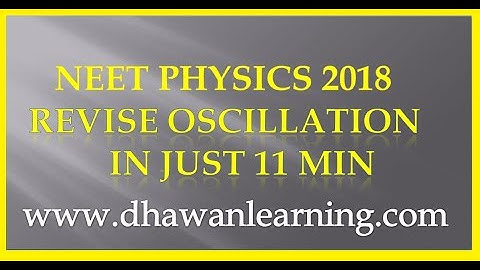 REVISE SHM for NEET 2018 in JUST 11 MINUTES! So SIMPLE !!