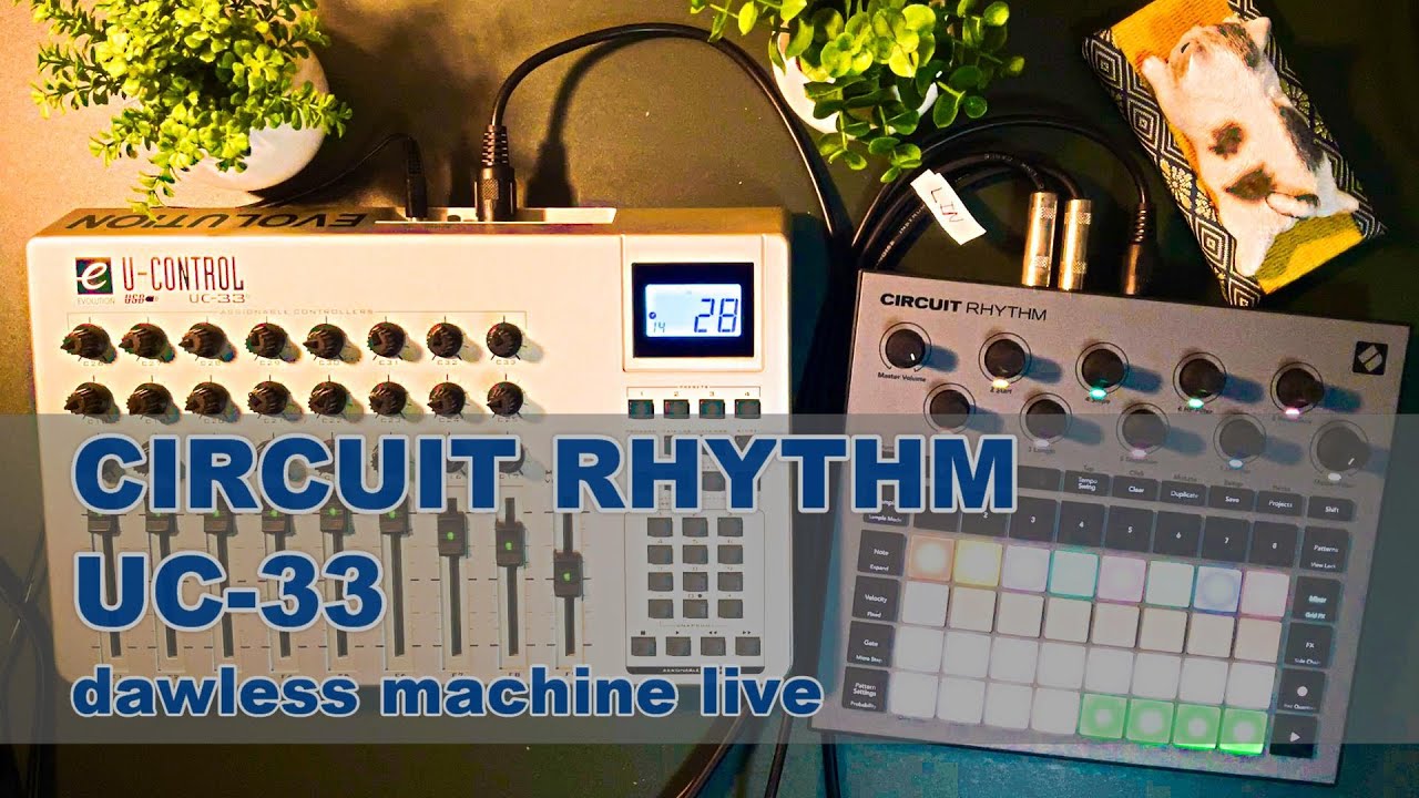 dawless machine live (w/ circuit rhythm & Evolution UC-33) - YouTube