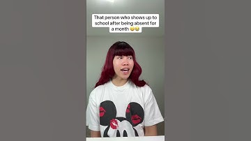 Die persoon die na een maand afwezigheid toch op school verschijnt 😀😭 #shorts