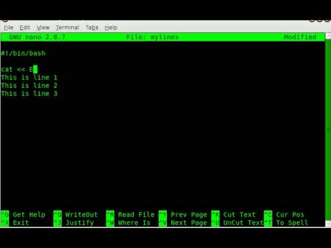 BASH Print Multiple Lines - YouTube Bash Print Multiple Lines - Youtube