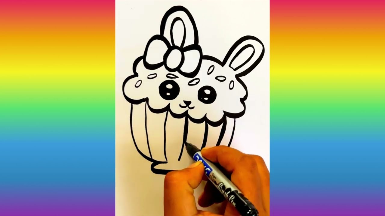 How to draw a bunny ice cream| BUNNY ICE CREAM DRAWING EASY STEP BY STEP