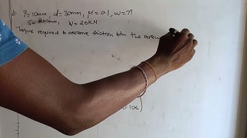 A turn buckle , #screw jack numerical no.1d # work done in drawing the coaches together